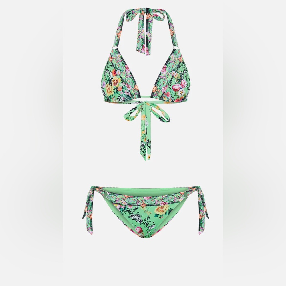 Floral Green Bikini Set
